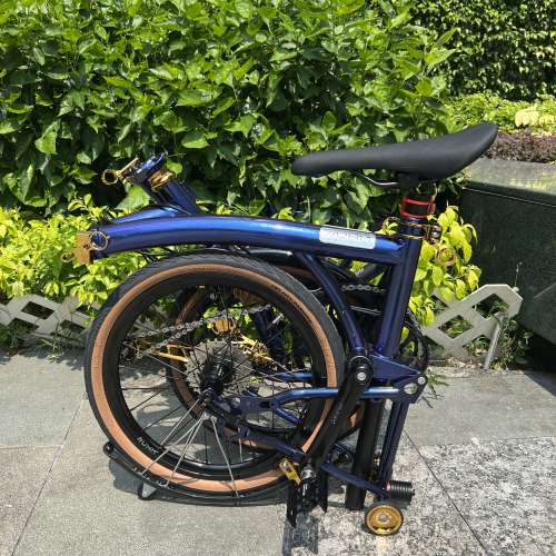 特價 紫色 Ruhm rc 7speed C剎 M把 鉻鉬鋼 折叠車