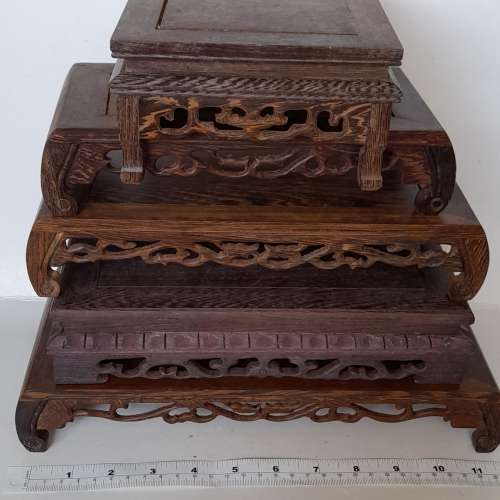 清理舊存貨平售，一手5個雞翅木座如照片顯示，5隻共售300元,西區交收快者得 ,noR.3...