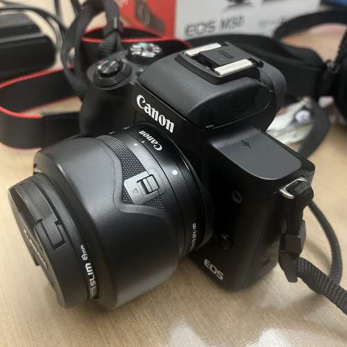 Canon M50 Mark I 連EF-M15-45 IS STM kit 3Kenko Smart filter MC protector
