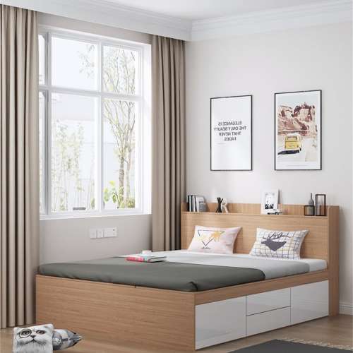 全實木儲物床櫃桶式儲物床