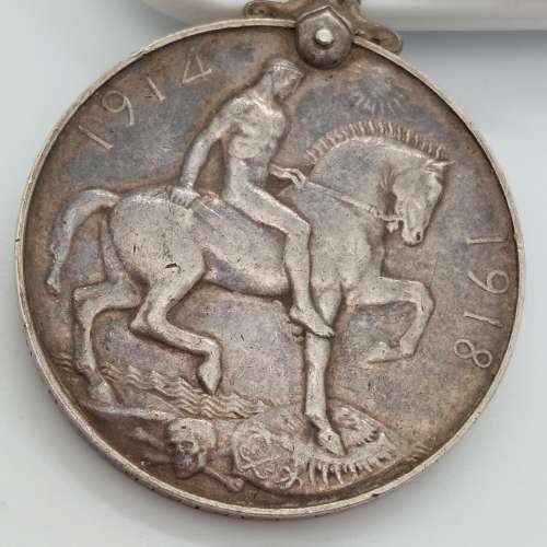 1914 1918Ming George V Silver Horse Medal WWI Antique Military Collectivles