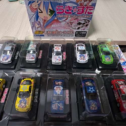 日本 痛車 全新 10 架 絕版 lucky star Aoshima 1/64 Lucky Star Vertex Toyota