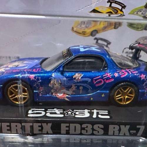 日本 痛車 全新 10 架 絕版 lucky star Aoshima 1/64 Lucky Star Vertex Toyota