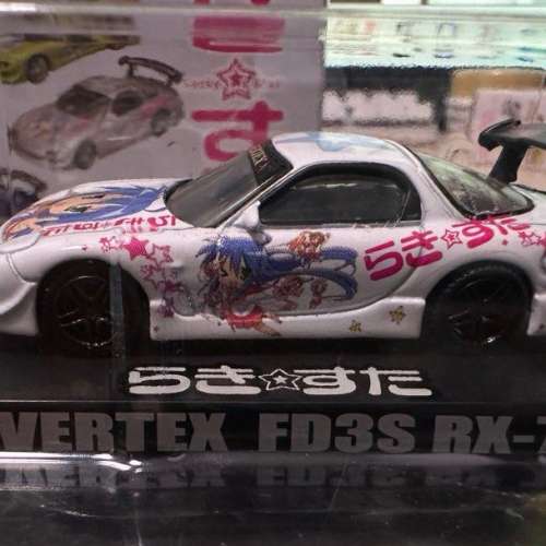 日本 痛車 全新 10 架 絕版 lucky star Aoshima 1/64 Lucky Star Vertex Toyota