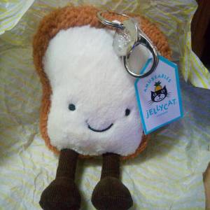 JELLYCAT  Amuseable Toast Bag Charm  微笑多士 掛飾