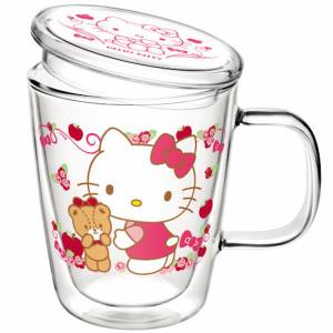 全新 7-11 Sanrio Hello Kitty 雙層玻璃杯