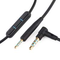 Headphones Replacement Audio Cable mic 3.5->2.5mm NEW 全新代用 耳筒 耳機 線 ...