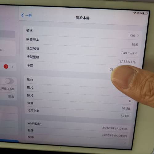 ipad mini 4 16gb wifi版