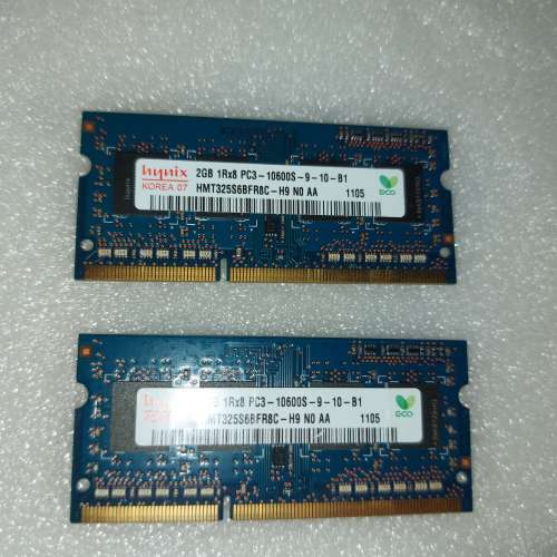HYNIX PC3-10600S 1333MHZ (2GB X 2PCS)  DDR3 SO-DIMM RAM