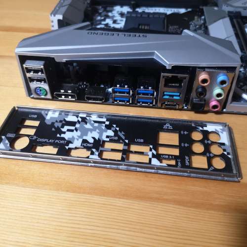 (新淨) ASROCK B450 STEEL LEGEND底板連背板(運作正常)
