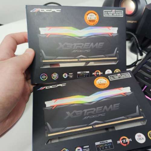 OCPC X3 RGB DDR4RAM 3200Hz 32GB( 8GBx4 ) Black