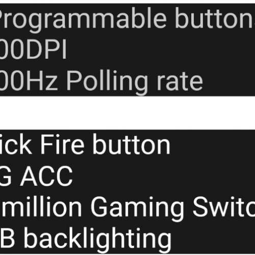 T-Dagger TGM310 Wired Gaming Mouse 滑鼠(8000dpi)