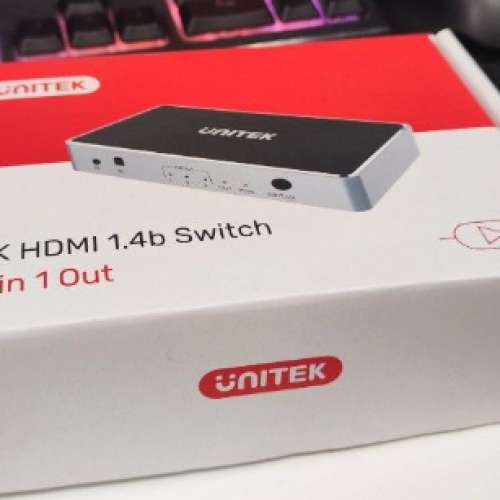 UNITEK 4K HDMI 3入1出分配器
