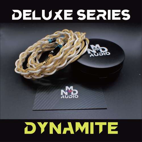 ！極粗線徑 歡迎試聽！旗艦線 Dynamite 炸藥 金 銀 銅 銅銀合金 鈀 耳機升級線 (MM...