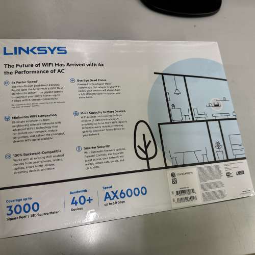 Linksys MR9600 AX6000 WiFi6 Router