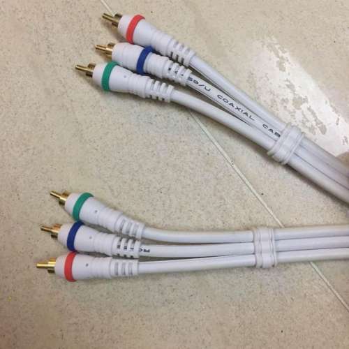 RG59/U High Definition Component-Audio/Video Cable (RG59/U 三色銅軸線15尺長)