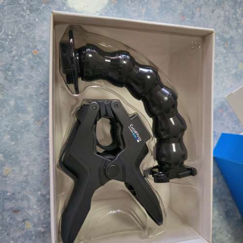 Gopro Jaws Camera Clamp Mount + Adjustable Neck