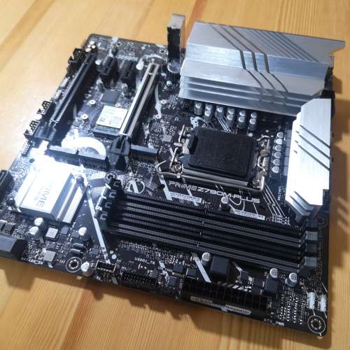 (12代組合) 長保養Asus Prime Z790M PLUS底板連背板 + I7 12700T CPU