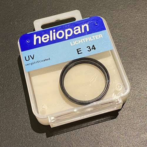 【全新】heliopan UV Slim 34mm filter (德國製造)
