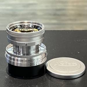 Leica summicron 50mm f2 ltm L39 radioactive lens with caps