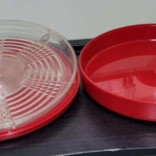 Year 1980 紅A 農曆新年 全盒 深紅色 塑膠用品 儲物 收納 容器 Year 1980 Red A Ch...