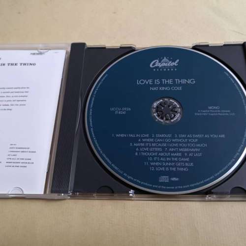 SHm-CD NAT KING COLE / LOVE IS THE THING 日本版