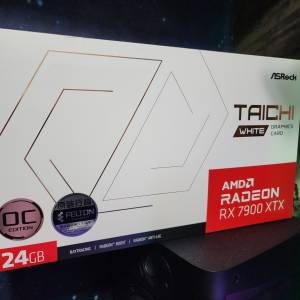 ASRock 華擎 Taichi White Radeon RX 7900 XTX 24GB OC 白色顯示卡