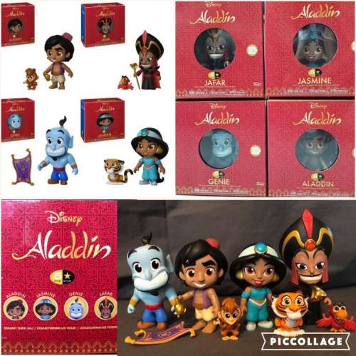 Medicom Bearbrick Disney 400% + 100%/herocross怪獸公司豪華套裝/Funko阿拉丁,茉...