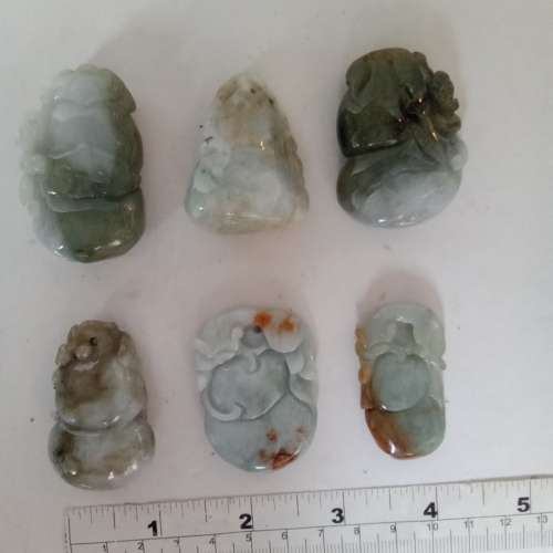 翡翠A玉蝠鼠幸運葫蘆吊墜，約2寸，圓滑好水頭,古舊存貨，每個售180元， 兩個八折，...