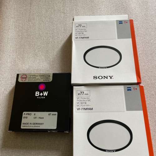 B+W & Sony zeiss filter