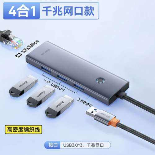 BASEUS 倍思，超高速PD分線器