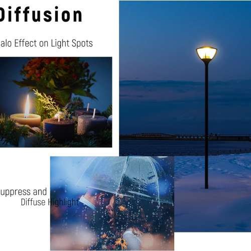 NEEWER Black Diffusion 1/8 Filter Mist Dreamy Cinematic Effect Filter 黑柔濾鏡