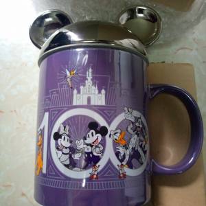 迪士尼 100 周年奇幻系列 米奇 Mickey 附蓋 米奇頭造型 馬克杯 水杯