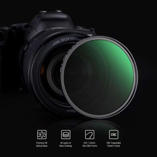 NEEWER Black Diffusion 1/2 Filter Mist Dreamy Effect Filter (49mm-82mm)