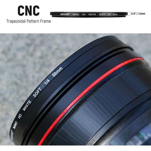 Neewer Soft White Diffusion 1/4 Filter 白柔濾鏡 (49mm - 82mm)