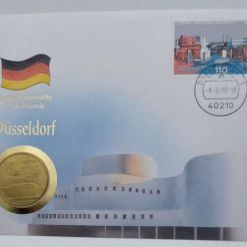 2018 Diisseldorf coin stamp cover