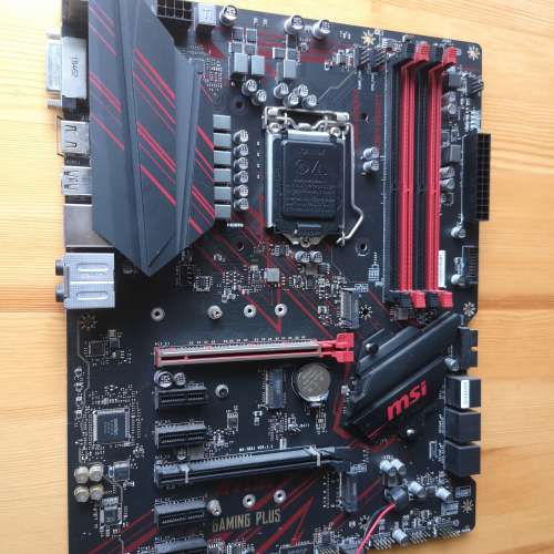 (新淨) MSI MPG Z390 GAMING PLUS底板連背板
