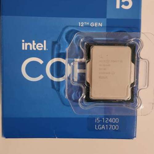 行貨盒裝Intel i5 12400