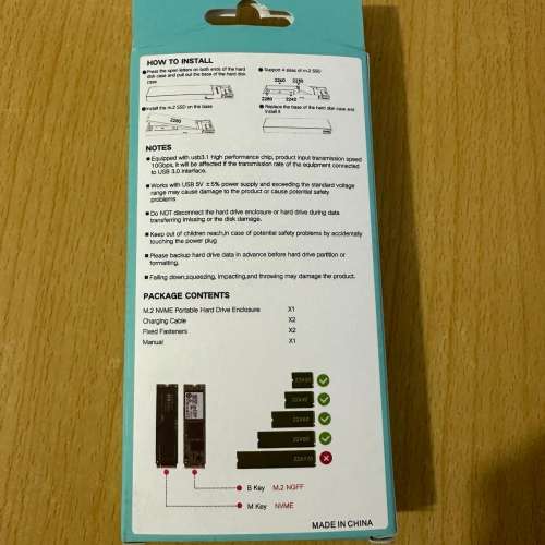 M.2 case M.2 SSD to USB3.1 enclosure