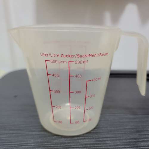 250 ml 500ml 毫升 塑膠 量杯 **2件一套價 有耳仔 烘焙用品 水樽 調教 果汁 雞尾酒...