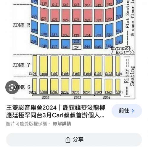 原價放 王雙駿 紅區 2連 謝霆鋒 麥浚龍  980$ S33 R行 靚位