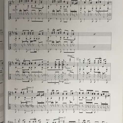 Fingerstyle guitarist manual 樂譜一本$50