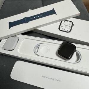 Apple Watch 7 graphite stainless steel case 45 mm cellular 不鏽鋼