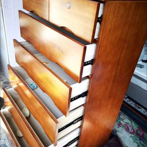 清倉！五斗櫃實木抽屜櫃臥室收納櫃 颜色很多