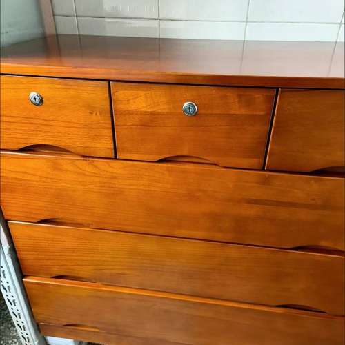 清倉！五斗櫃實木抽屜櫃臥室收納櫃 颜色很多