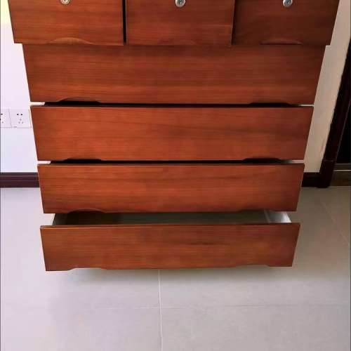 清倉！五斗櫃實木抽屜櫃臥室收納櫃 颜色很多