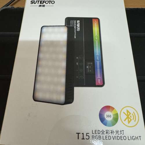 Sutefoto T15 RGB LED 補光燈 全新 5000mAh