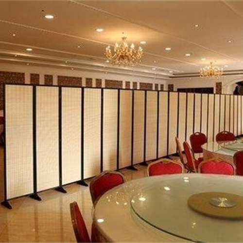 竹子實木屏風折疊推拉移動遮擋帘