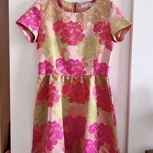 Cherrykoko floral jacquard dress