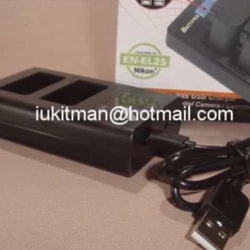 ENEL25 EN-EL25 USB雙位充電器合Nikon Z30,Z50,Z FC,Zfc數碼相機專用 請看內容 BAT...